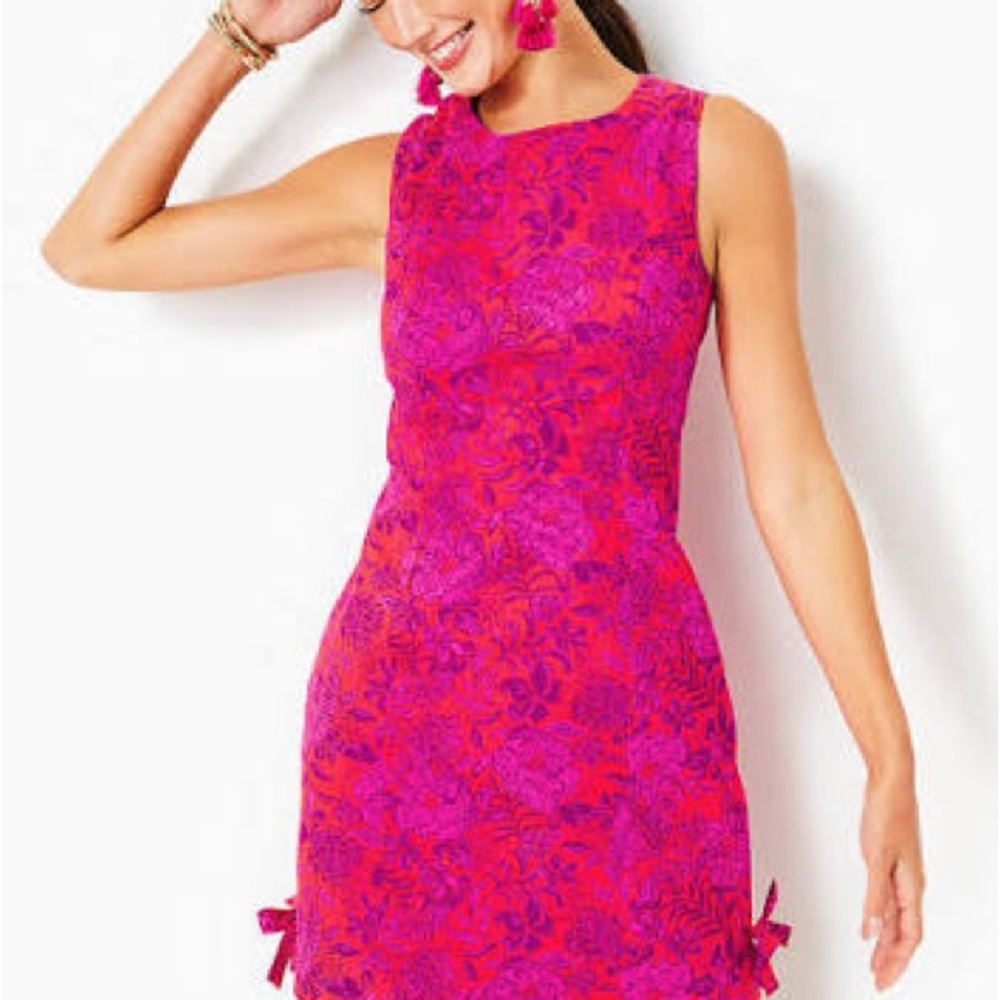 NWOT Lilly Pulitzer Amaryllis Red Secret Hideaway Shift Dress